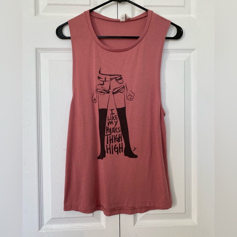 I Like My Politics Thigh High Tank Top